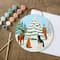 Artists Loft; 8" Woodland Christmas Paint-by-Number Plywood Surface Kit by Artist's Loft®; Category:Paint by Number; Image:2